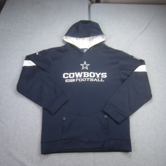 Reebok Other - Dallas Cowboys Hoodie Boys Youth Large 14/16 Blue On Field Reebok NFC NFL‎